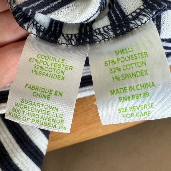 Lilly Pulitzer Charlene Blue and White Stripped Dress Size Small - Picture 6 of 6